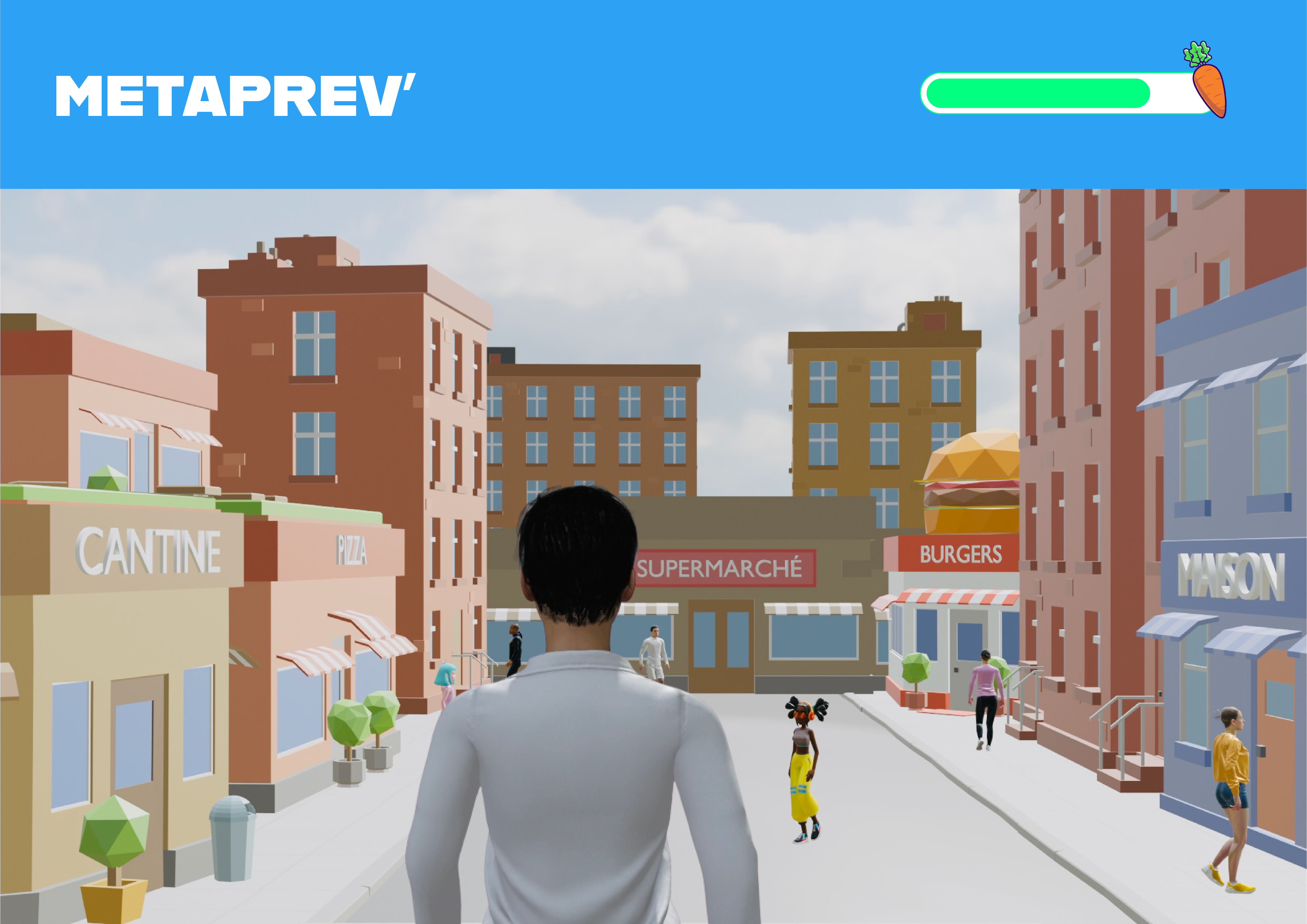Illustration du jeu en VR Metaprev'